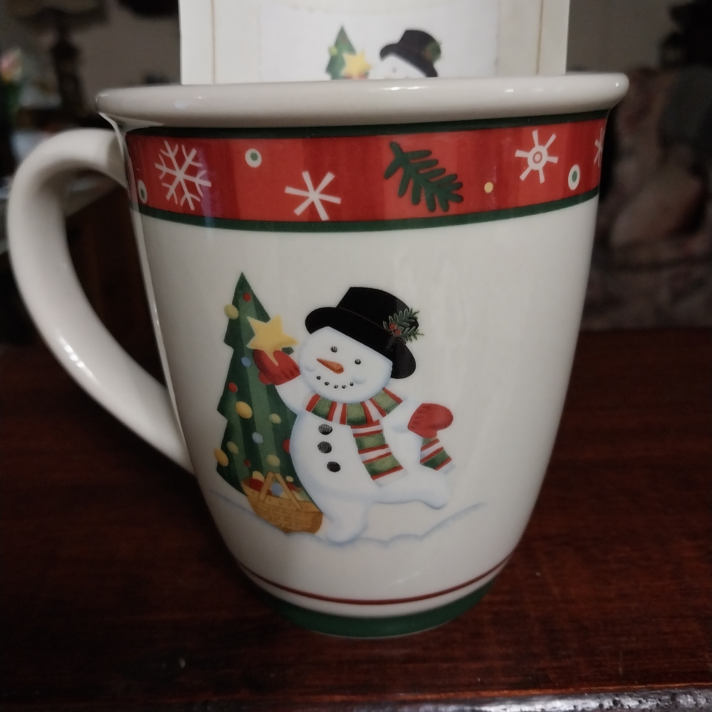 Longaberger White Ceramic Mug